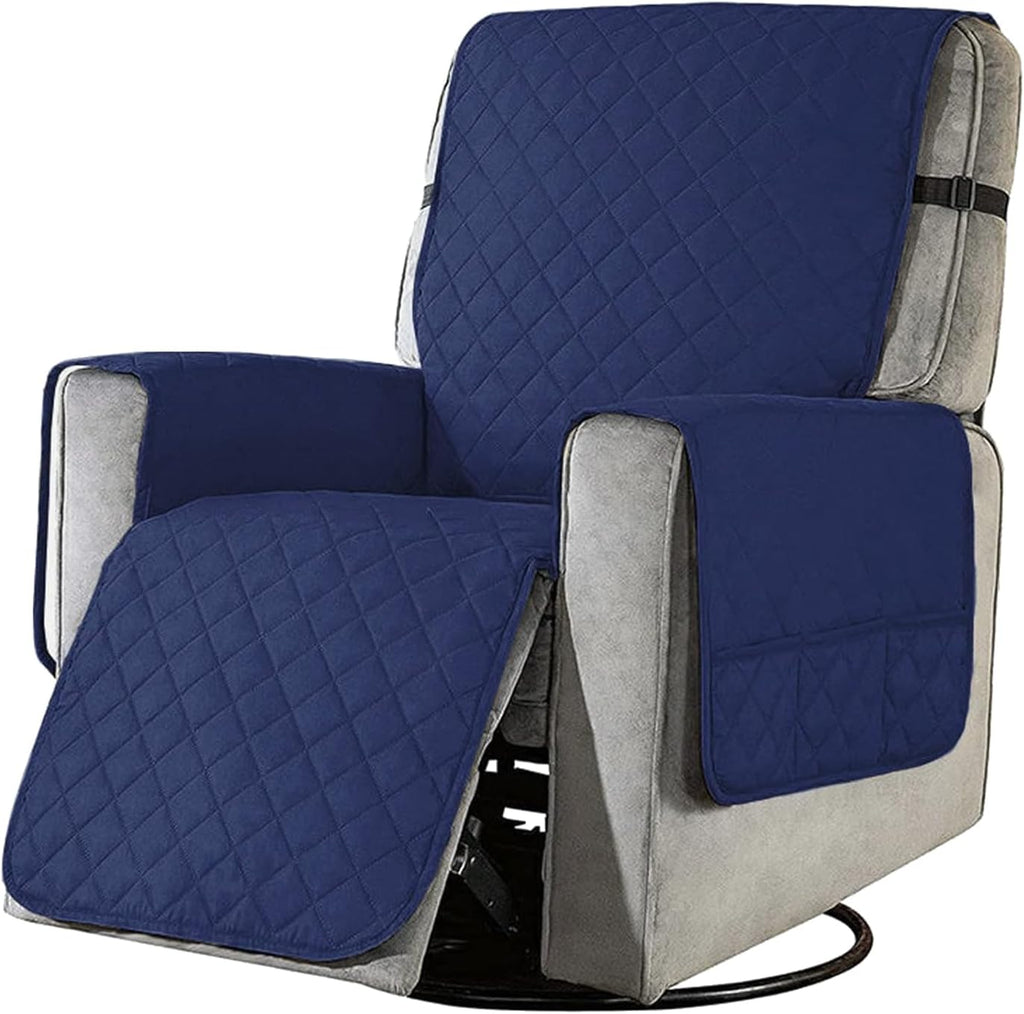 Recliner Sofa Chair Cover Navy-L