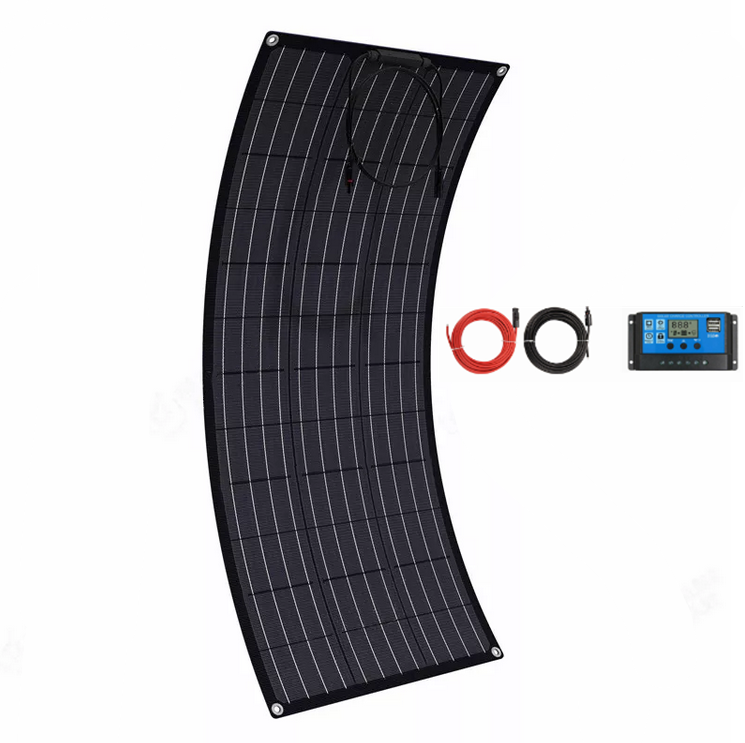 Solar Panel 130W + 30A CONTROLLER+10M Extension Cable