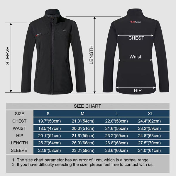 Womens Heated Jacket - M, with Battery and Charger