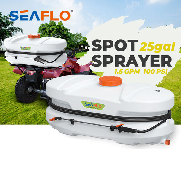 Seaflo Weed Sprayer 100L Garden Spot Sprayer 12V ATV Pump Chemical Spray Tank