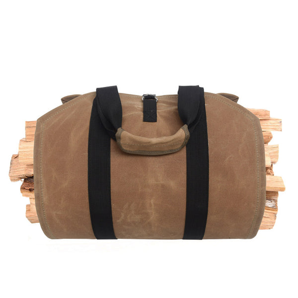 Firewood Log Carrier Bag Sturdy Wood Tote Storage Pouch Holder