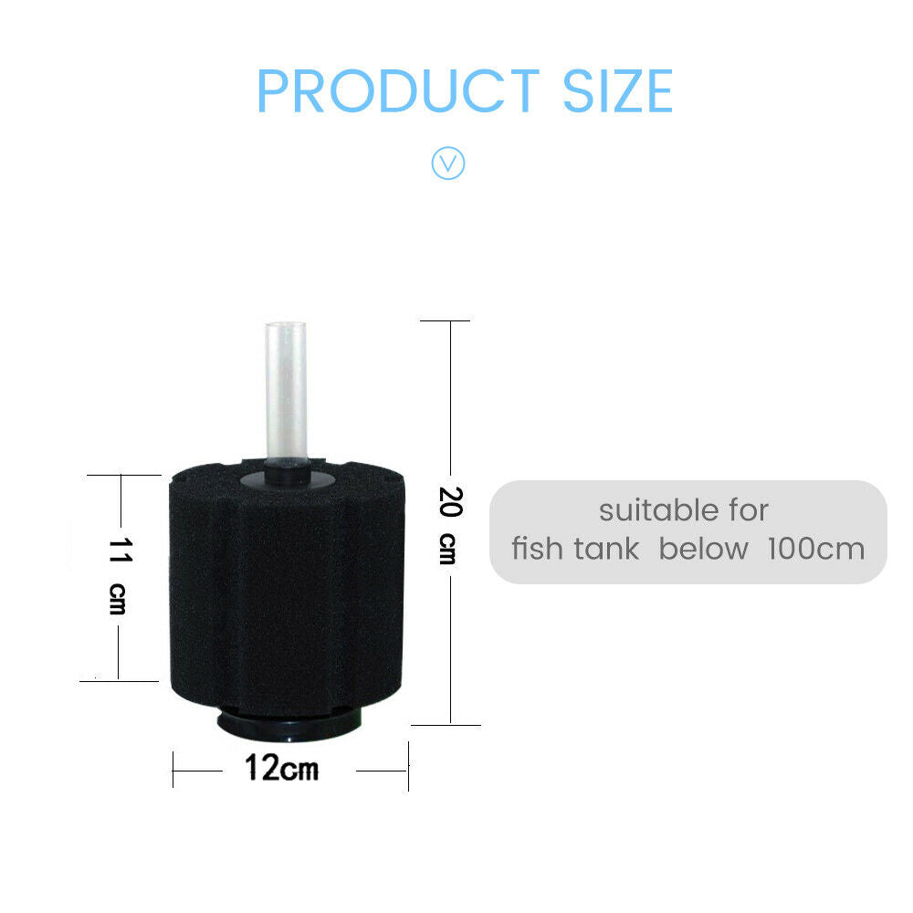 Air Sponge Filter Biological Aquarium Water Fish Tank Foam salelink.co.nz