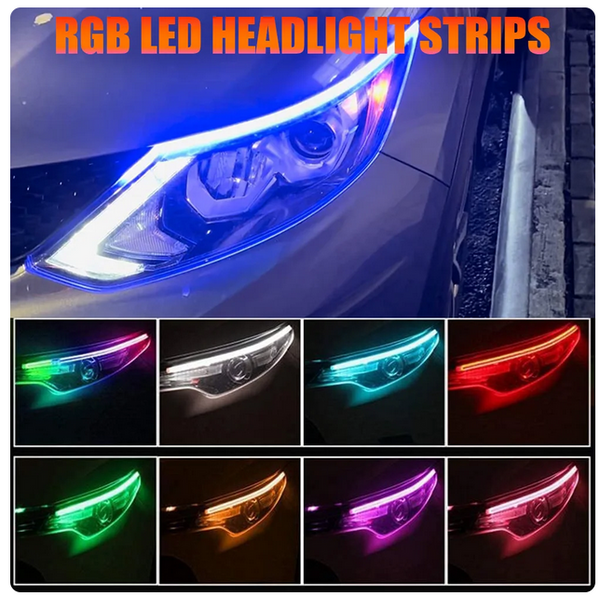 Car Soft Tube Guide Flexible LED Strip Daytime Running Light