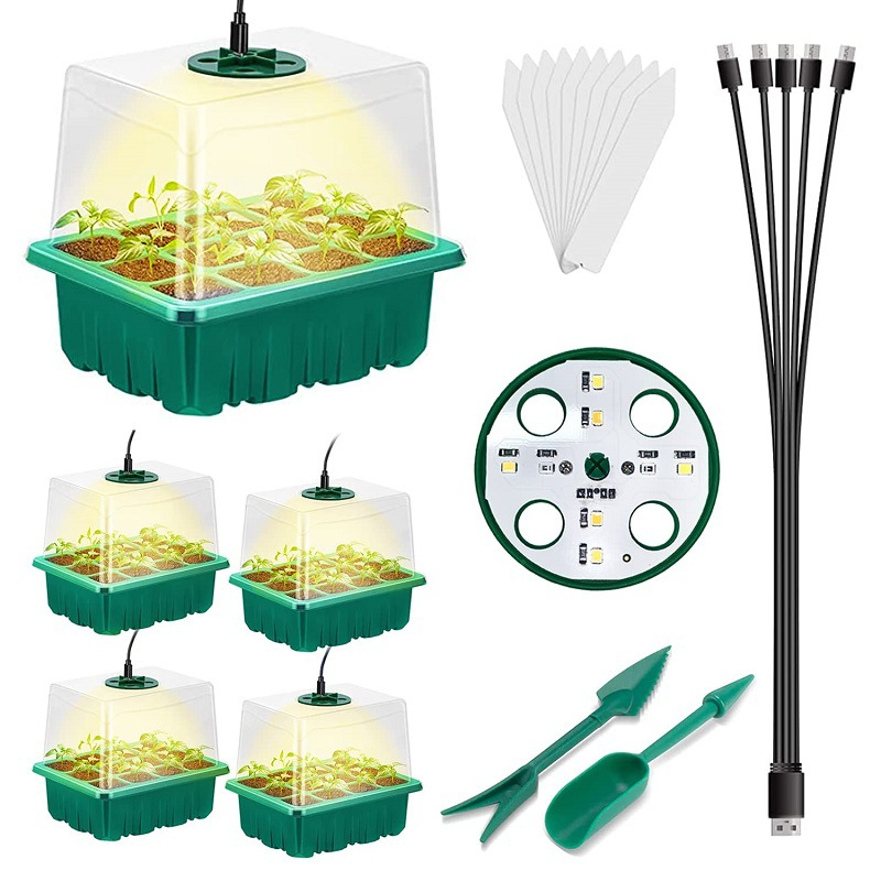 Heightened Seedling Tray Kit with Light