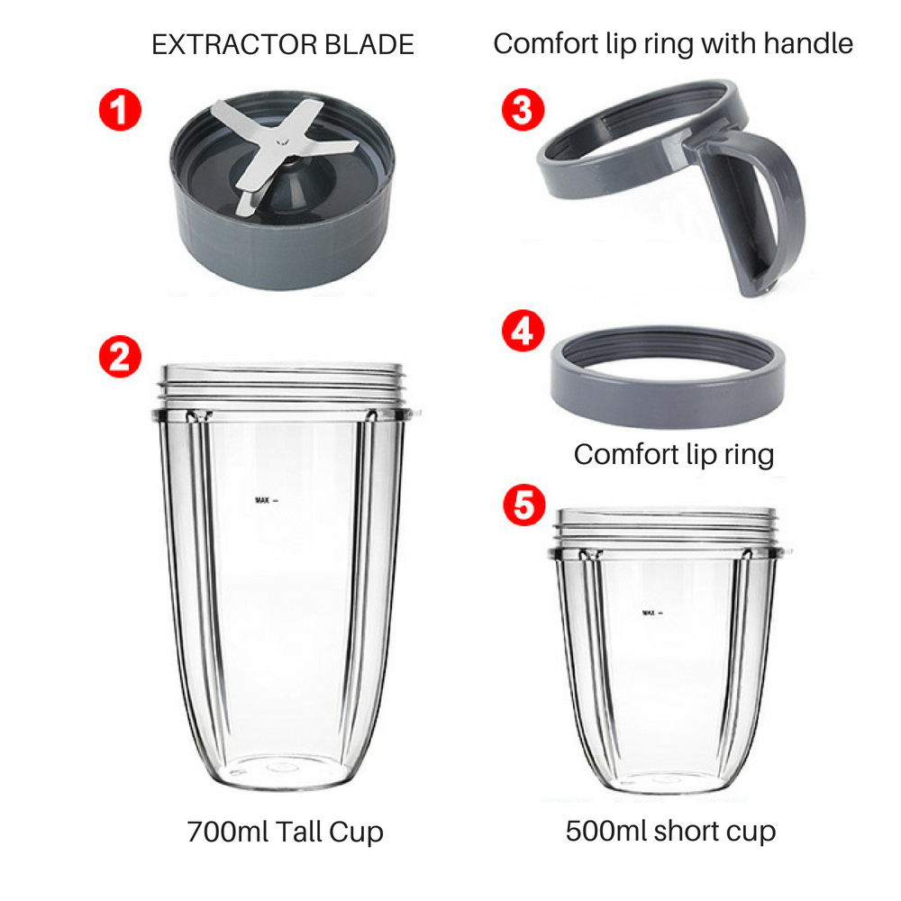 Nutribullet cups outlet and blades