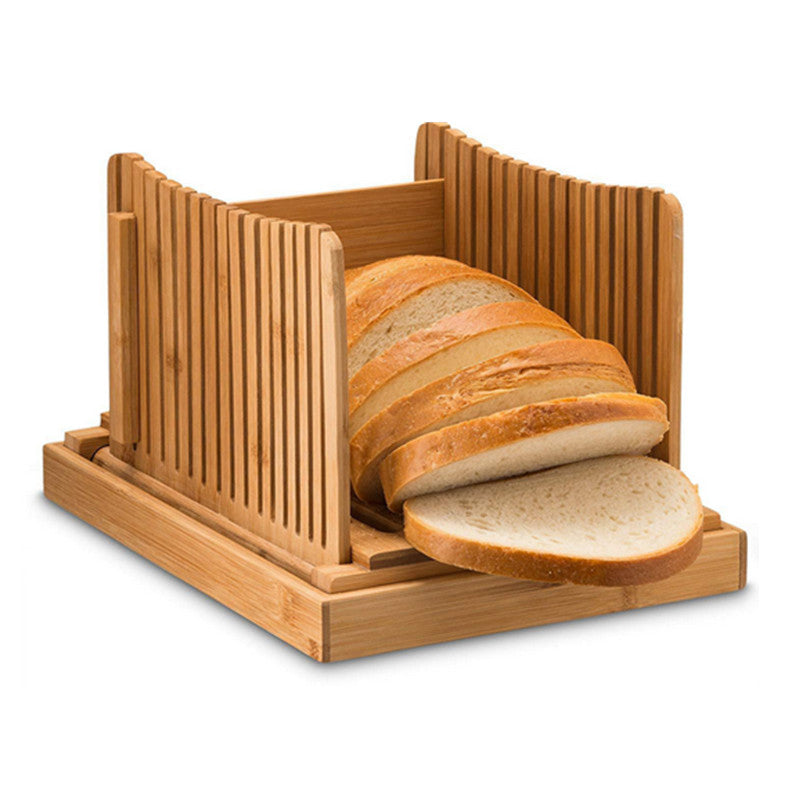 Bamboo Bread Slicer Loaf Cutting Board