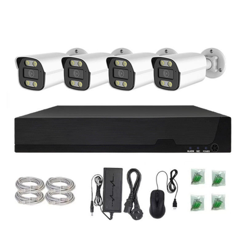 5MP 4 Channel POE CCTV Security Camera System Full Color Night Vision