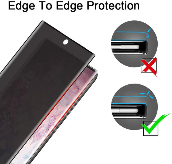 Samsung Note 10 Tempered Glass Screen Protector Anti Spy Peep Privacy