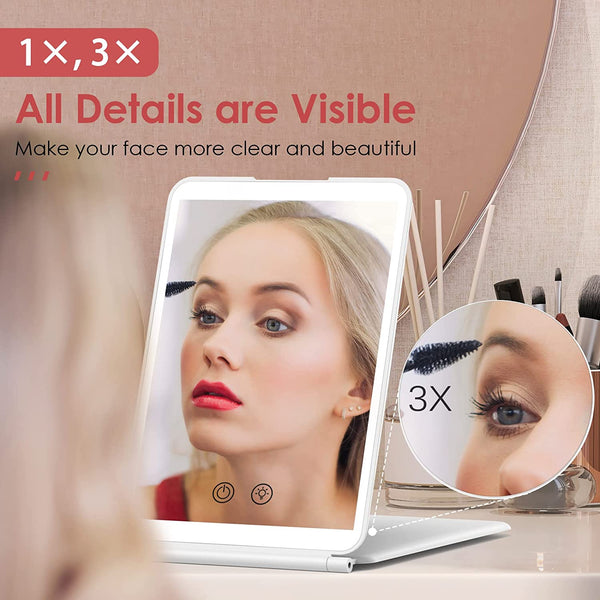 Rechargeable LED Makeup Mirror