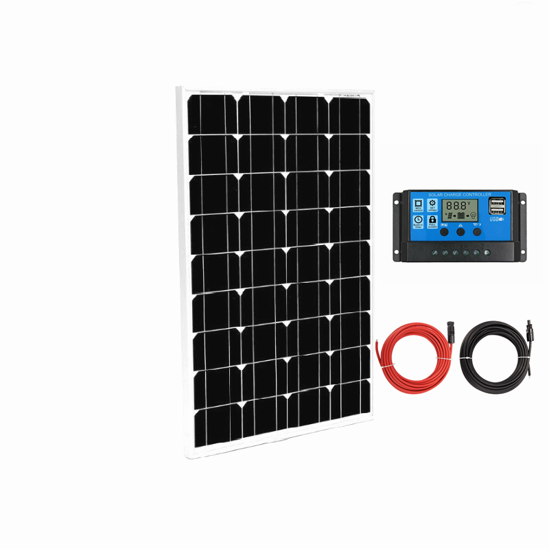 Solar Panel 130W + 30A CONTROLLER+10M Extension Cable