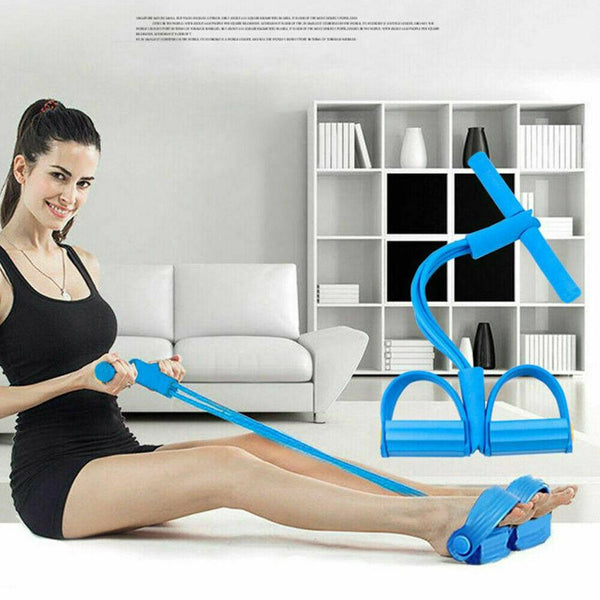 52-120cm Pedal Pull Rope Sit-up Fitness Yoga Equipment Abdominal Exerciser