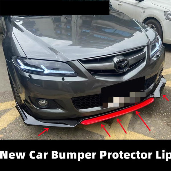 Car Body Spoiler Splitter Kit Bumper Protector Lip
