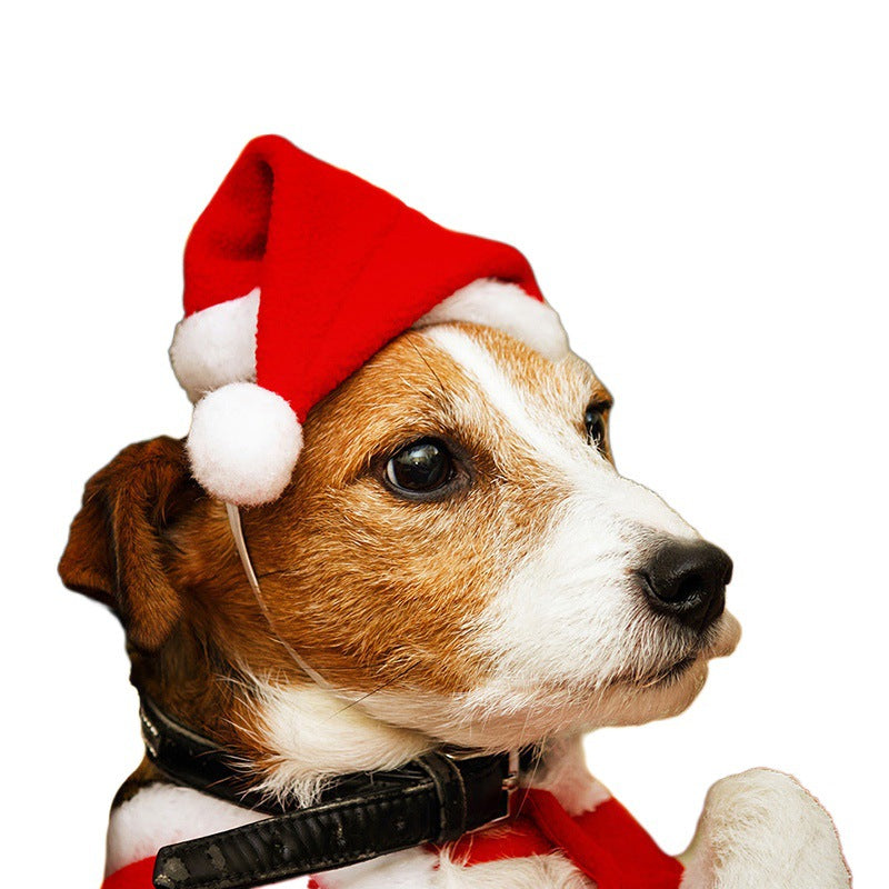 Dog Cat Christmas Costume Pet Decoration Hat & Scarf