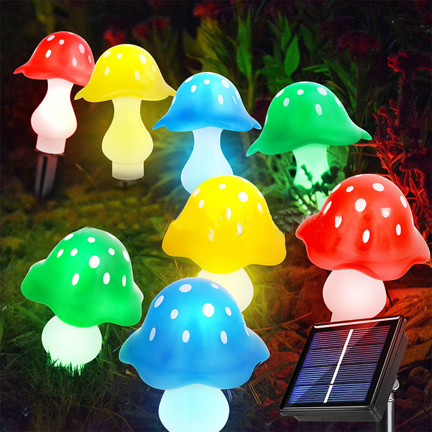 Outdoor Solar Garden Lights, 8 Solar Mushroom Lights