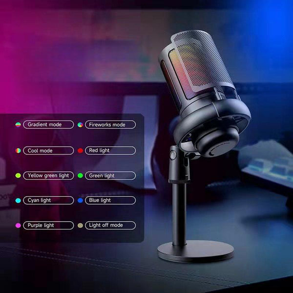 Microphone with RGB Light