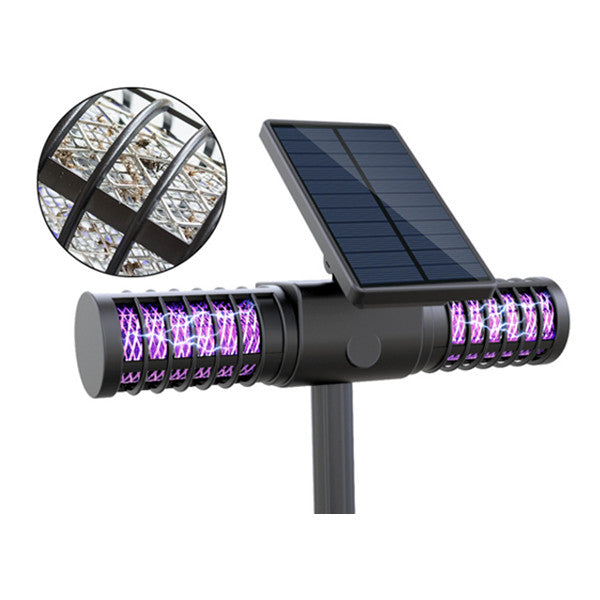 USB Solar Powered Outdoor Mosquito Fly Bug Insect Zapper Killer Trap Lamp Light - salelink.co.nz