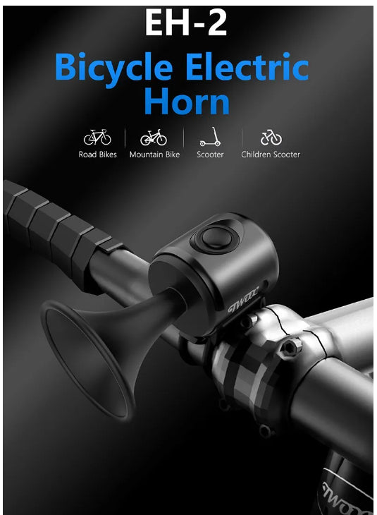 Electric Bike Horn Loud 120dB Adults Kids Bike Horn Alarm