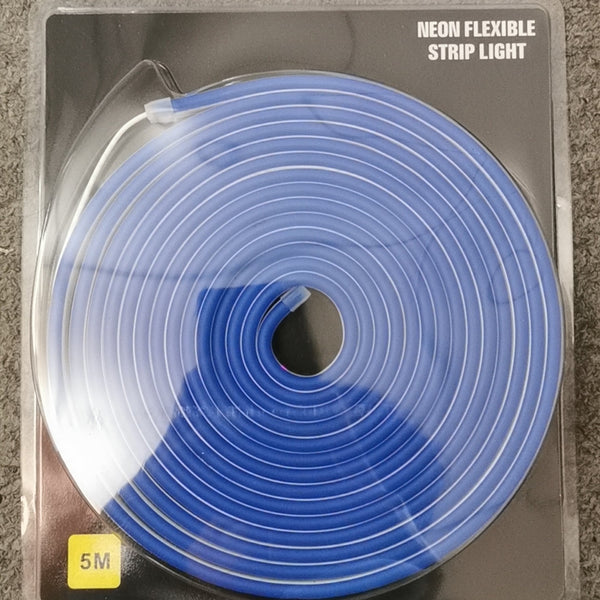 Blue DC 12V Flex LED Strip Neon Rope Light Silicone