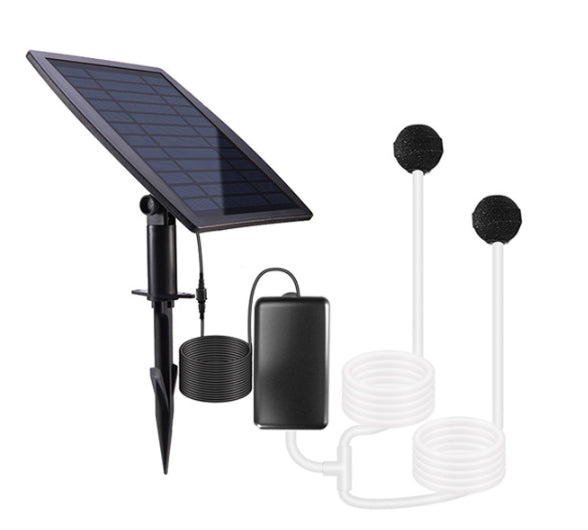 Solar Powered Air Pump Kit 2.5W Solar Panel