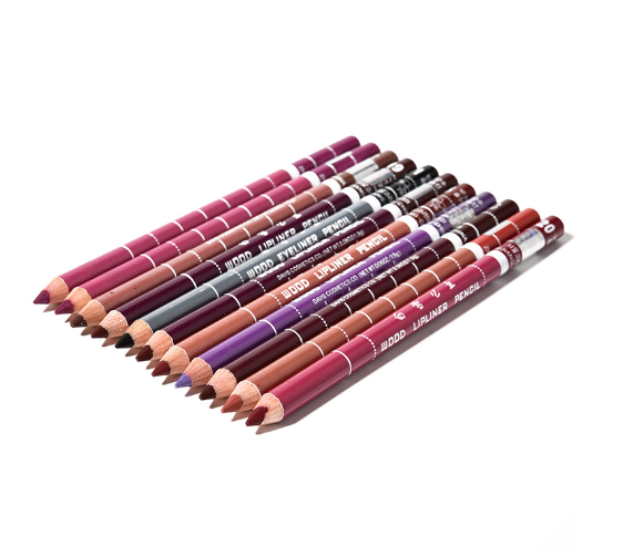 Lip Liner Pencil 12Pcs Set Multi Colour