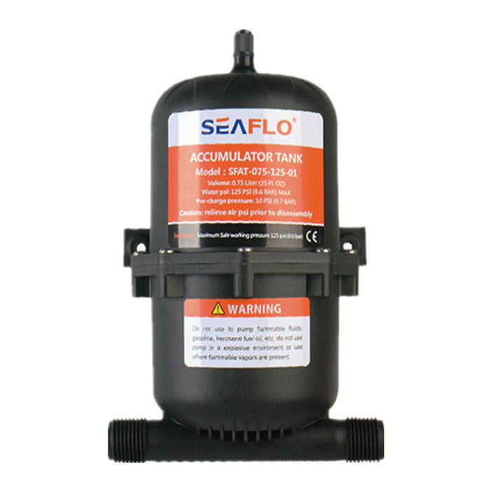 SEAFLO Boat Water Accumulator Tank Marine RV Pressurized Tank Water Pump 0.75L