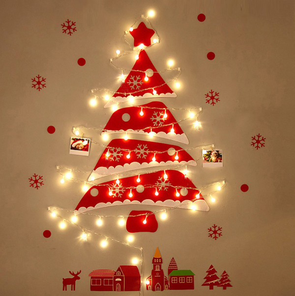 DIY Felt Christmas Tree with Light