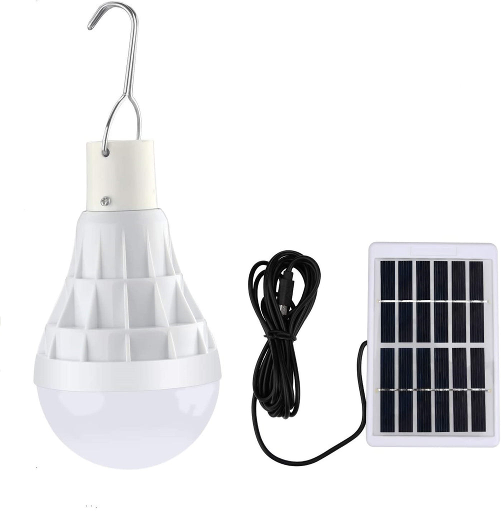 25W Dimmable Solar LED Bulb Outdoor Garden Light Garage
