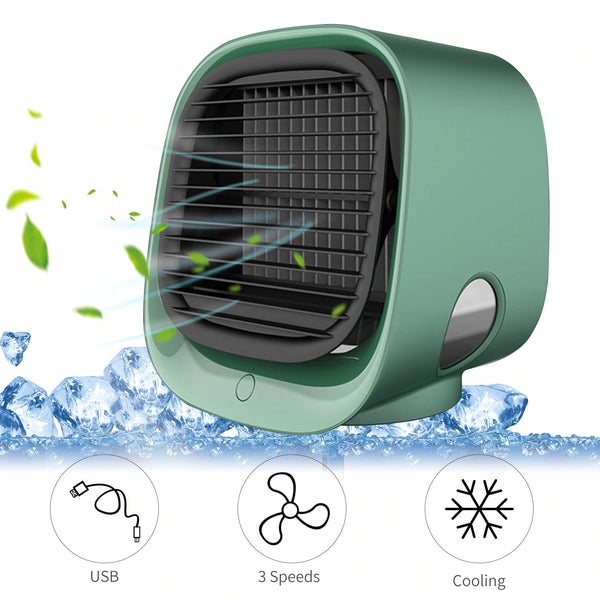 Mini Air Cooler Fan Air Conditioner Cooling Fan Humidifier Multi-function USB