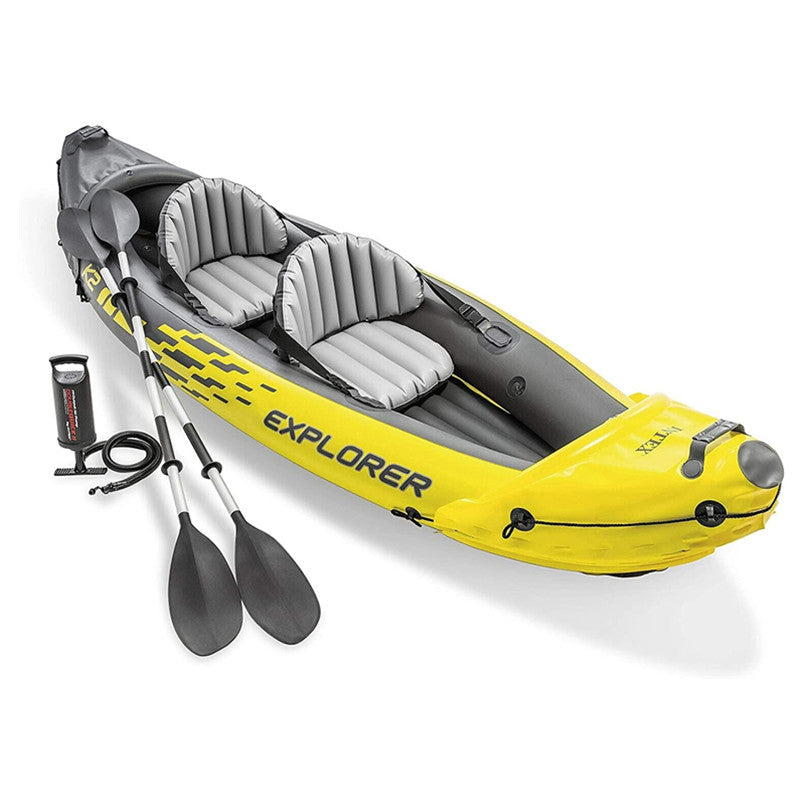 Intex 68307 Explorer K2 Inflatable 2 Person Kayak Canoe Boat