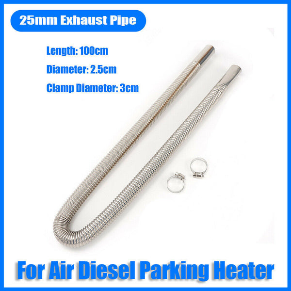 100cm Air Diesel Parking Heater Stainless Steel Exhaust Pipe Tube Gas