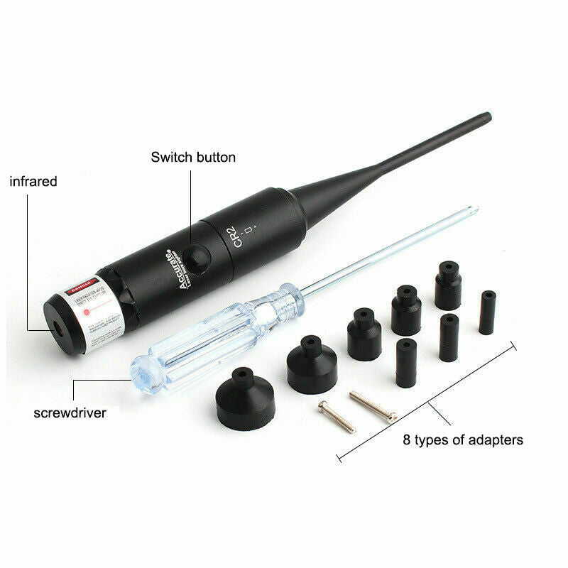 Red Laser Bore Sighter Kit For .177 to .50 Caliber Scope salelink.co.nz