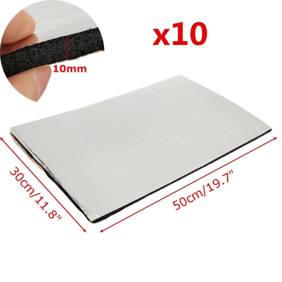 197mil 36sqft Car Heat Insulation Foam Sound Deadener Deadening Mat 20PCS