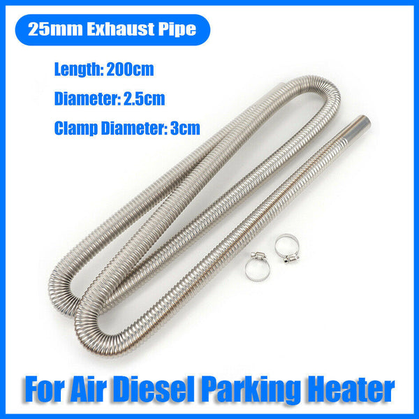 200cm Air Diesel Parking Heater Stainless Steel Exhaust Pipe Tube Gas