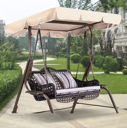 142x120x18cm Swing Seat Canopy Top Cover Replacement 3 Seater