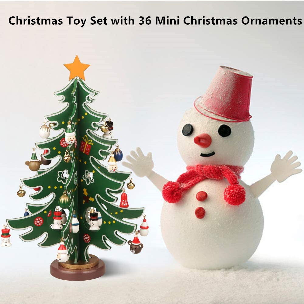 Felt Christmas Snowman for Kids Wall Decorations with 36PCS Wall Hanging  Detachable Ornaments, Felt Christmas Crafts Kits Decorations