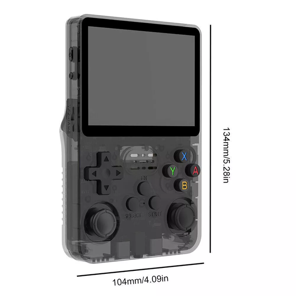 Handheld Game Console with Game Card - Black