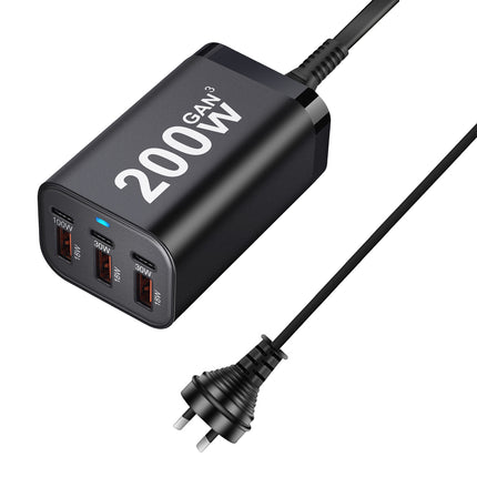 200W USB C GaN III Super Fast PD Wall Charger Charging Station