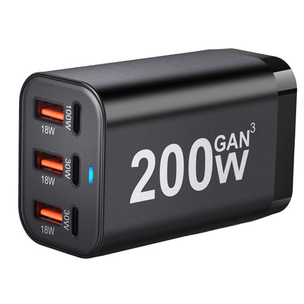 200W USB C GaN III Super Fast PD Wall Charger Charging Station