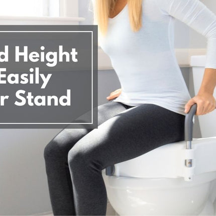 2 in 1 Raised Toilet Seat with Removable Padded Arms, Standard Seat