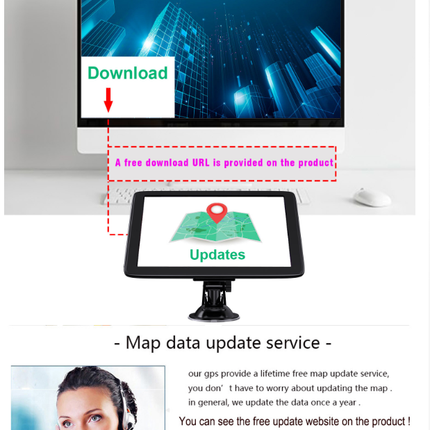 5" 8G+256M Multi-functional Touch Screen GPS Navigation for AU&NZ