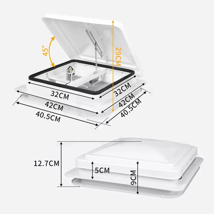 Caravan Roof Vent Fan RV Shower Flyscreen Motor Home RV Camper