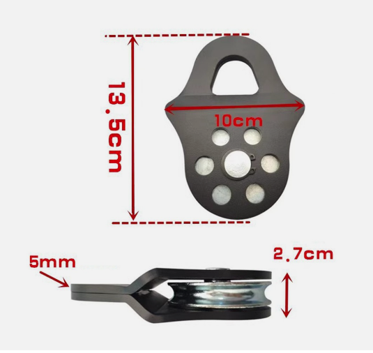 Snatch Block Pulley 6 Ton Load Capacity for Towing and Lifting