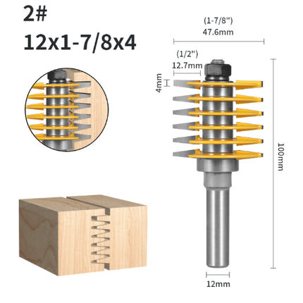 12mm Shank Finger Joint Router Bit Woodworking Cutter