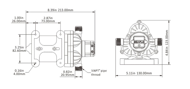 12V Seaflo Diaphragm Water Pump - salelink.co.nz
