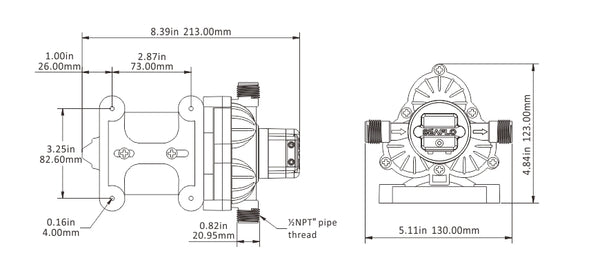 12V Seaflo Diaphragm Water Pump