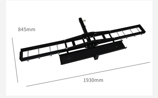 227kg Motorcycle Scooter Dirt Bike Carrier Hauler Hitch Mount Rack Ramp Anti Tilt - salelink.co.nz