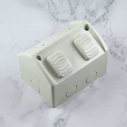 Weatherproof Double GPO Power Point Outlet 10Amp IP53 - salelink.co.nz