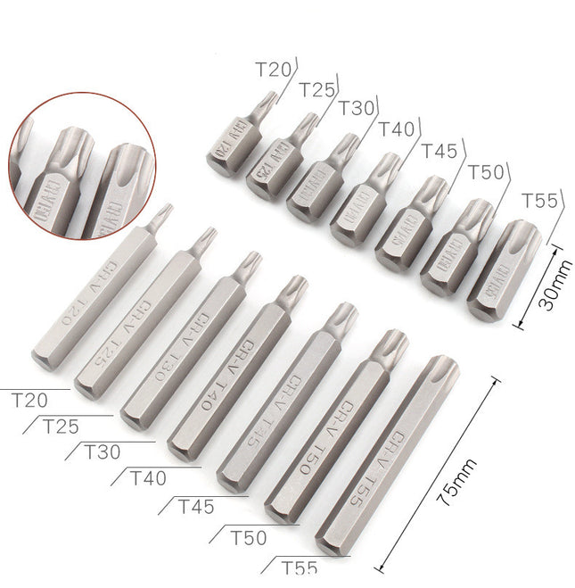 40Pcs Allen Torx Hex Key Star Spline Bit Set Blow Molded Case 3/8" & 1/2" - salelink.co.nz