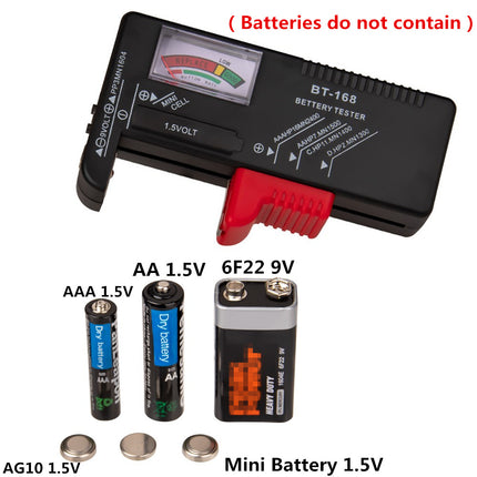 Universal Battery Tester for AAA AA C D 9V 1.5V Button Cell