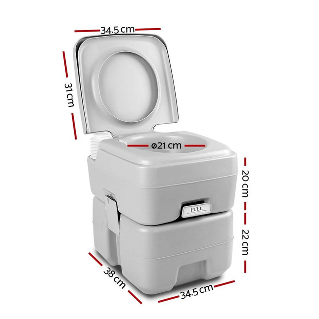 20L Outdoor Portable Toilet Camping Potty Caravan Travel Boating